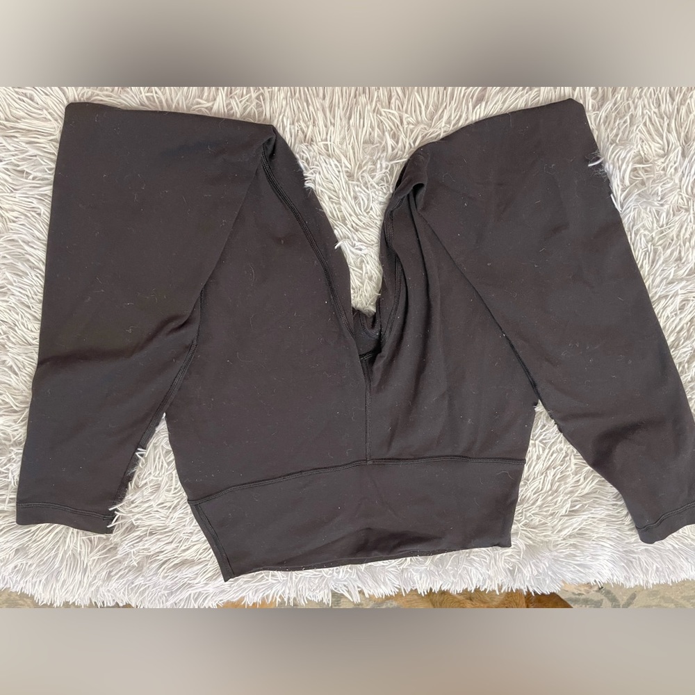 Lulu lemon black yoga pants. Size 8.